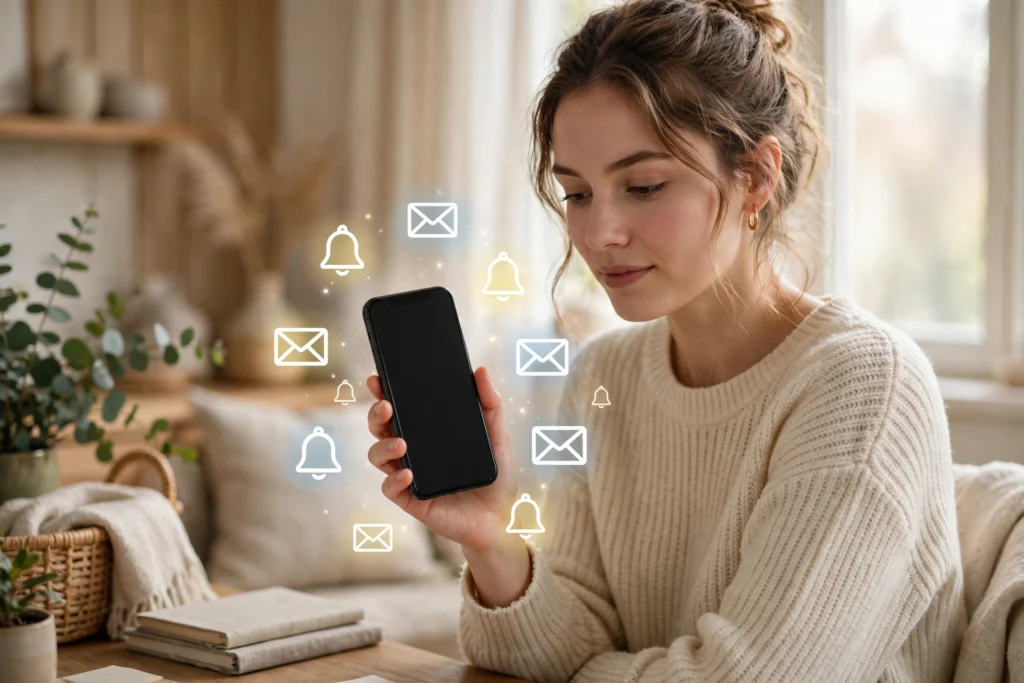 Newsletter signup form illustration