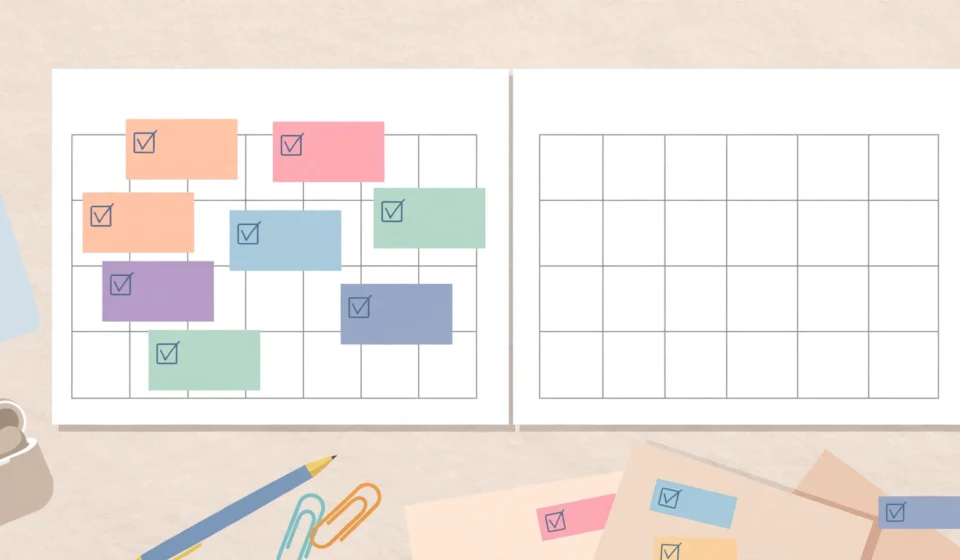 Blog content calendar